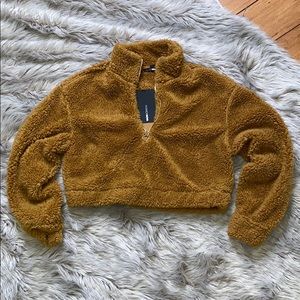 Cropped Teddy Jacket